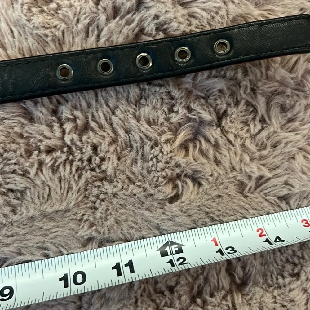 Bond & Co. red & black buffalo plaid flannel style dog pet collar .75” thick​